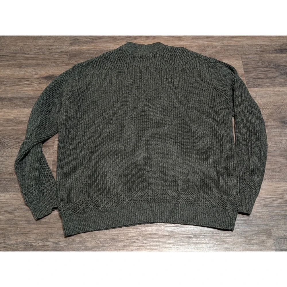 Cabelas Sweater Mens XLHenley Fisherman Chunky Knit Outdoor Utility‎ Gorpcore